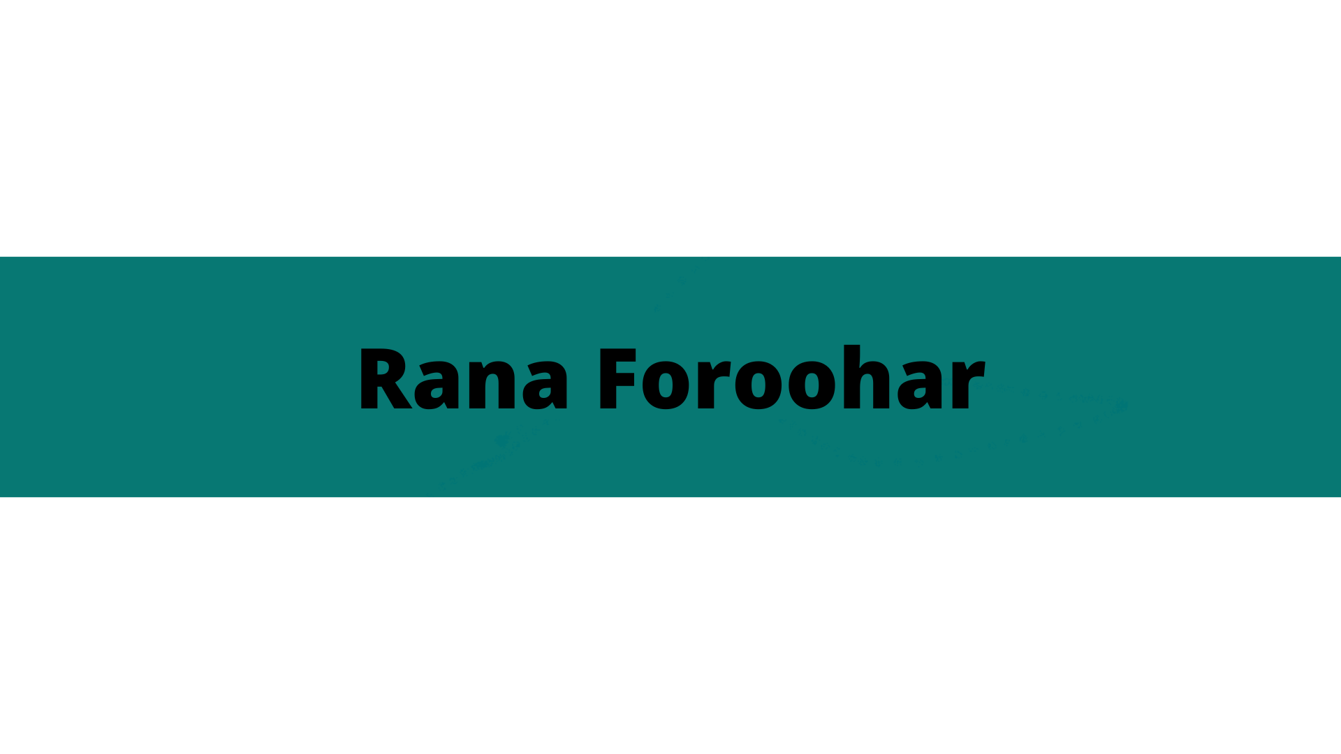 Foroohar
