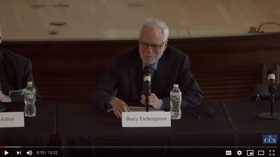 Barry Eichengreen video